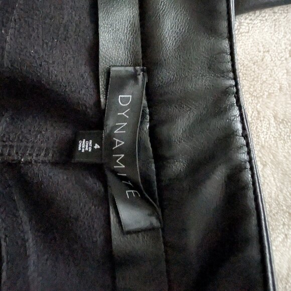 3/$30 Faux Leather boot cut pants - Picture 4 of 8